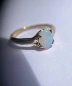 Iron Oxide Classic Oval Opal Ring 8 Iron Oxide Classic Oval Opal Ring