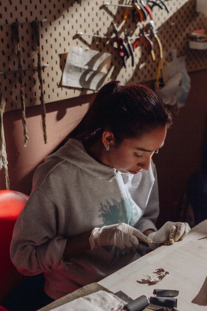 CÂPÂ Jewelry Clavellino Recycled Petal Earrings 4 CÂPÂ Jewelry Clavellino Recycled Petal Earrings