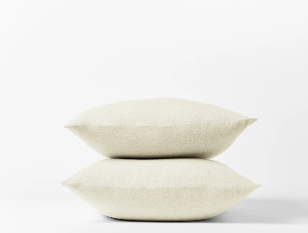 Coyuchi Cloud Brushed Flannel Pillowcases - Undyed Home Goods 1 Coyuchi Cloud Brushed Flannel Pillowcases - Undyed Home Goods