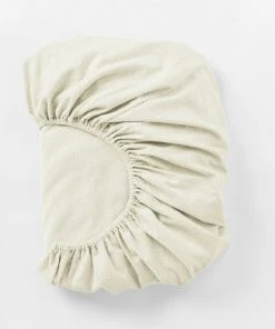 Coyuchi Cloud Brushed Flannel Sheet Set - Undyed