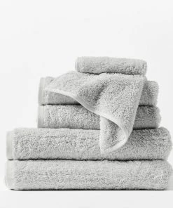 Coyuchi Home Goods Cloud Loom Towels - Fog