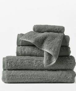 Coyuchi Best Sellers Cloud Loom Towels - Slate