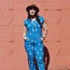 Passion Lilie Cobalt Ikat Jumpsuit