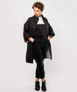 Anchal Cocoon Jacket - Charcoal