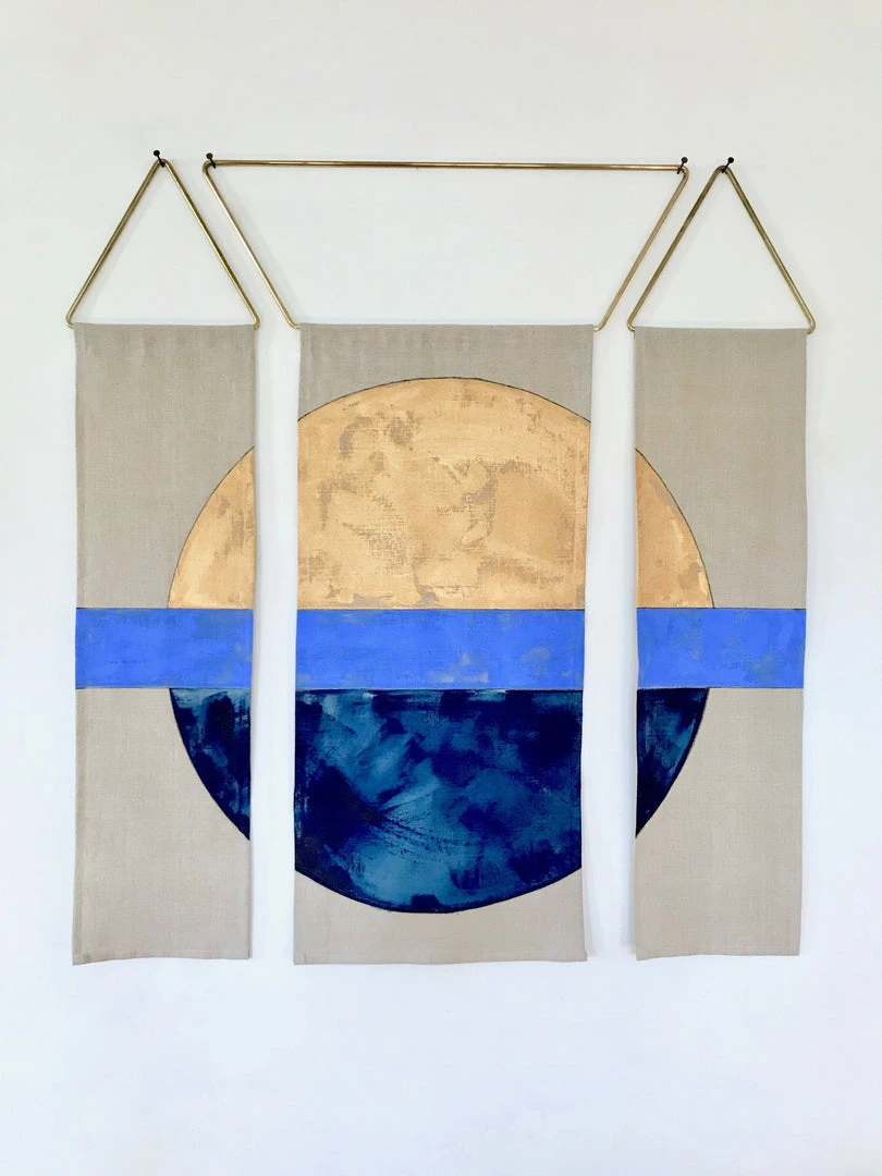 Conejo & Co Mitad Wall Hanging - Ocean 1 Conejo & Co Mitad Wall Hanging - Ocean