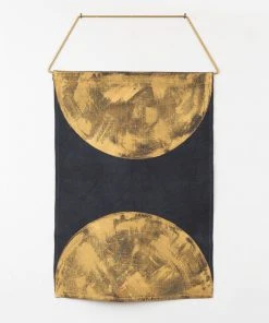 Conejo & Co Home Goods Mono Wall Hanging - Gold
