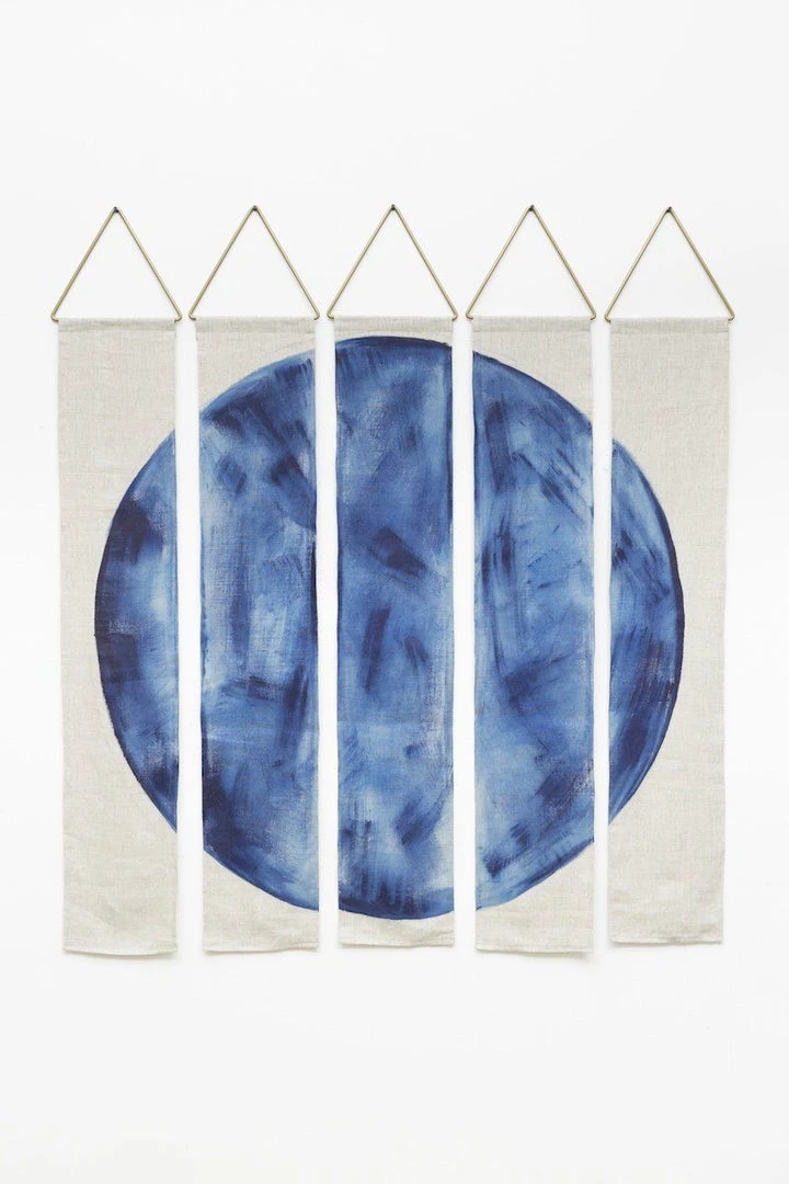Conejo & Co Home Goods Oso Wall Hanging - Indigo 1 Conejo & Co Home Goods Oso Wall Hanging - Indigo