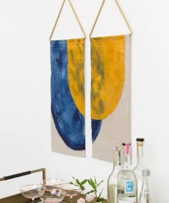 Conejo & Co Pez Wall Hanging - Ochre + Indigo Home Goods
