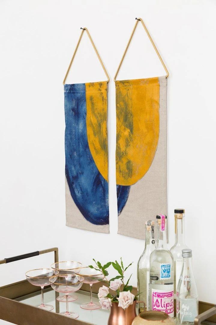 Conejo & Co Pez Wall Hanging - Ochre + Indigo Home Goods 2 Conejo & Co Pez Wall Hanging - Ochre + Indigo Home Goods