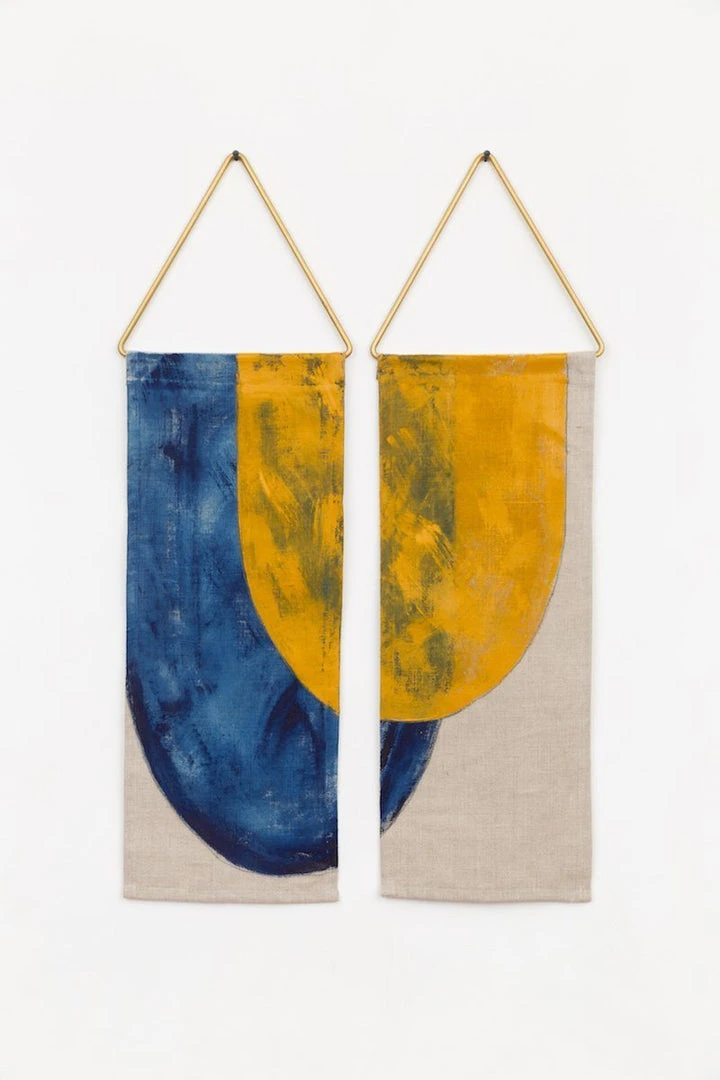 Conejo & Co Pez Wall Hanging - Ochre + Indigo Home Goods 1 Conejo & Co Pez Wall Hanging - Ochre + Indigo Home Goods