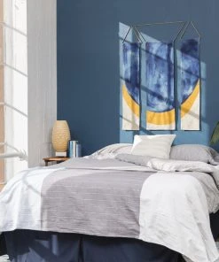 Conejo & Co Zorro Wall Hanging - Blue, Yellow And Beige