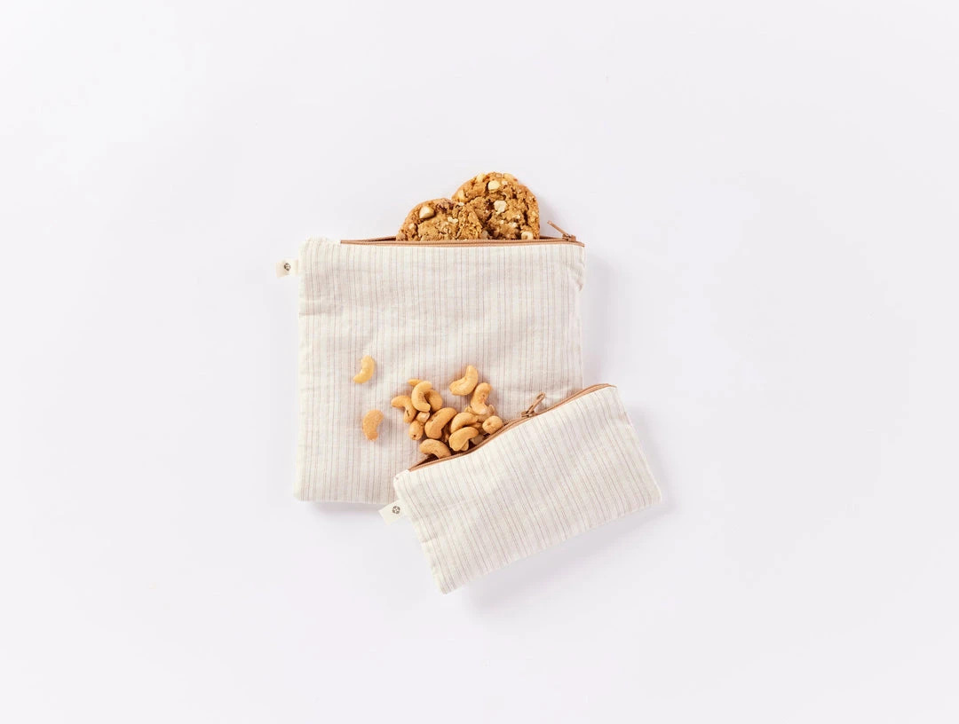 Coyuchi Conserve Snack Bag Set 3 Coyuchi Conserve Snack Bag Set