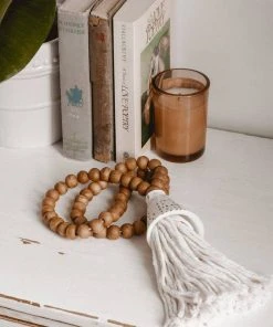 Ceremonia Conus Shell Beaded Tassel - Brown Best Sellers