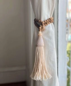 Ceremonia Conus Shell Beaded Tassel - Brown Best Sellers