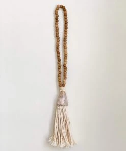 Ceremonia Conus Shell Beaded Tassel - Brown Best Sellers