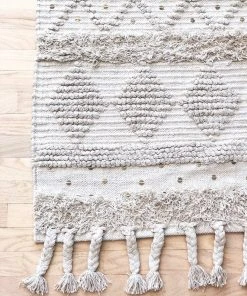 Amante Marketplace Cotton Shaggy Natural Rug