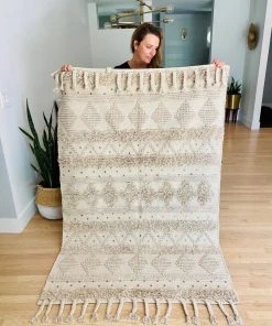 Amante Marketplace Cotton Shaggy Natural Rug