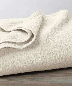 Coyuchi Cascade Matelasse Blanket - Undyed Home Goods