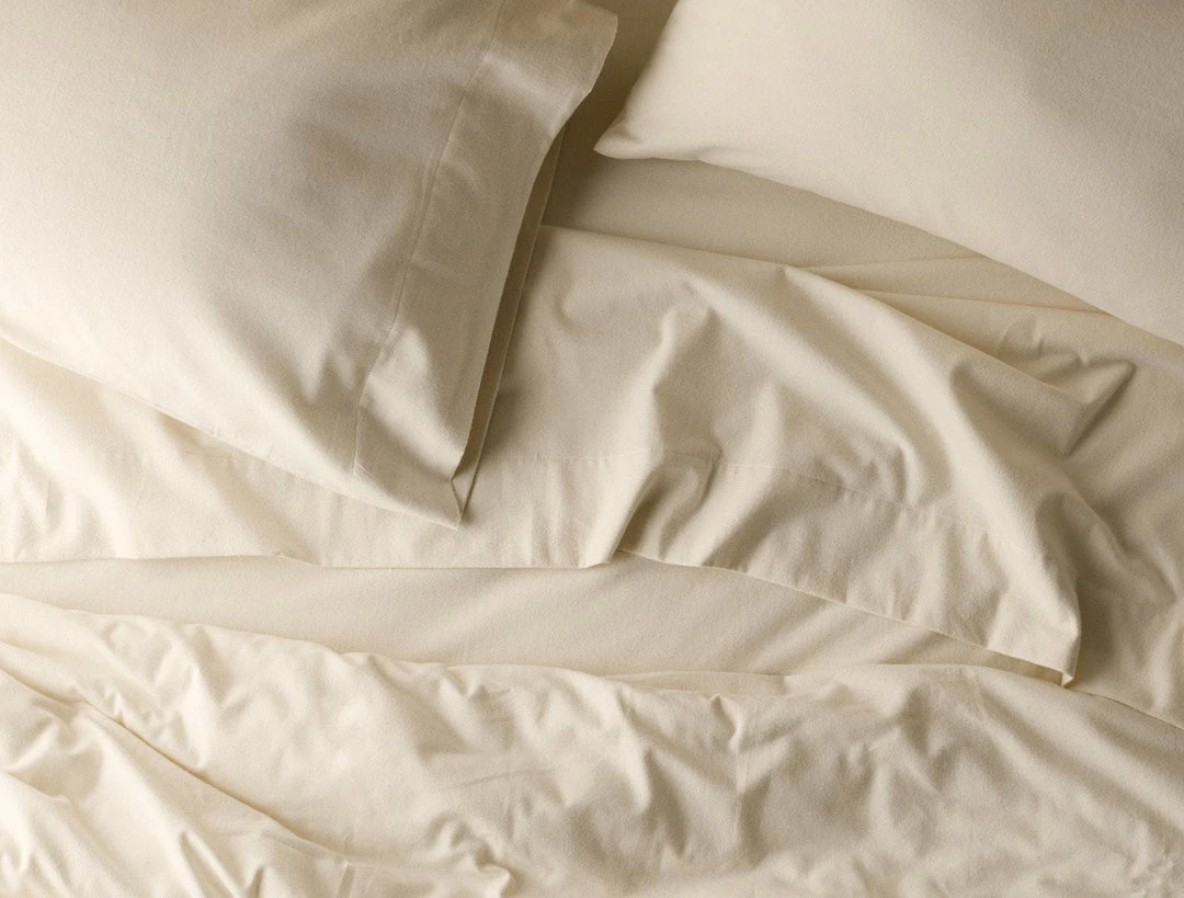 Coyuchi Cloud Brushed Flannel Pillowcases - Undyed Home Goods 3 Coyuchi Cloud Brushed Flannel Pillowcases - Undyed Home Goods