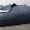 Coyuchi Home Goods Cozy Cotton Baby Blanket - Moonlight Blue