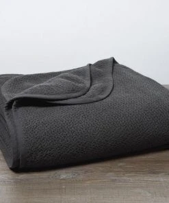 Coyuchi Throw Blankets Honeycomb Blanket - Shadow