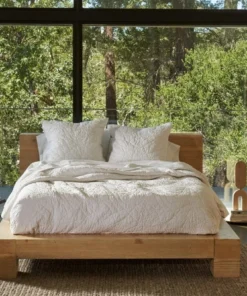 Coyuchi Manzanita Quilt - Alpine White