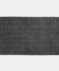 Coyuchi Mosaic Canyon Bath Runner - Slate / Pavement Home Goods