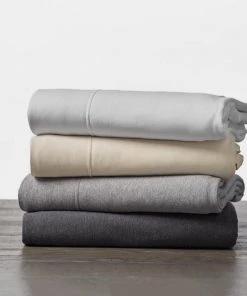 Coyuchi Jersey Envelope Pillowcase Set - Alpine White Home Goods