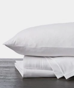 Coyuchi Jersey Envelope Pillowcase Set - Alpine White Home Goods