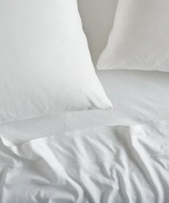 Coyuchi Fair Trade Jersey Sheet Set - Alpine White
