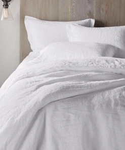 Coyuchi Home Goods Relaxed Linen Duvet Cover - Alpine White