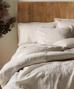 Coyuchi Home Goods Relaxed Linen Duvet Cover - Natural Chambray