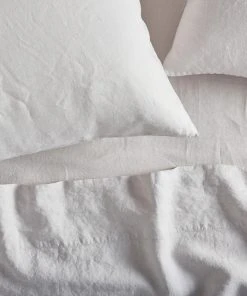 Coyuchi Home Goods Relaxed Linen Sheet Set - Fog