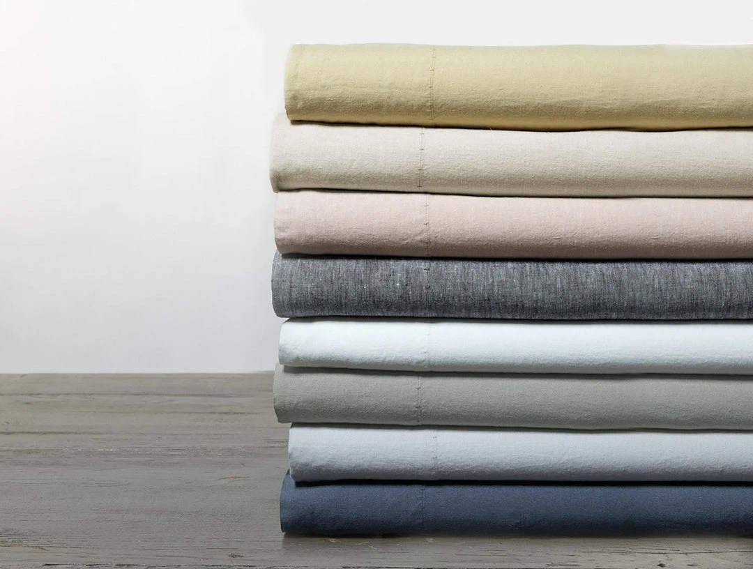 Coyuchi Home Goods Relaxed Linen Sheet Set - Natural Chambray 6 Coyuchi Home Goods Relaxed Linen Sheet Set - Natural Chambray