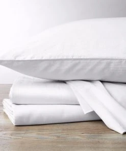 Coyuchi Sateen Pillowcase Set - Alpine White Home Goods
