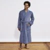 Coyuchi Air Weight Unisex Robe - French Blue