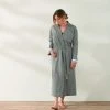 Coyuchi Home Goods Mediterranean Modern Unisex Robe - Shadow