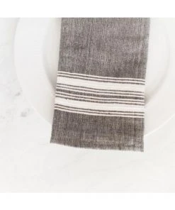 Creative Women Aden Napkin - Gray + Natural