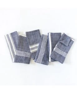 Creative Women Best Sellers Aden Napkin - Navy + Natural