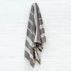 Creative Women Home Goods Aden Bath Towel - Gray + Natural