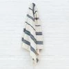 Creative Women Aden Bath Towel - Natural + Navy Home Goods