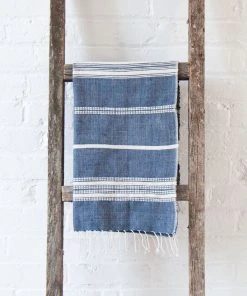 Creative Women Aden Hand Towel - Navy + Cream Best Sellers