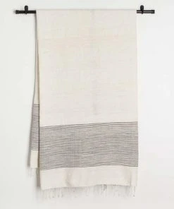 Creative Women Home Goods Riviera Bath Towel - Gray