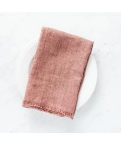 Creative Women Stone Washed Linen Napkin - Ash Rose Best Sellers