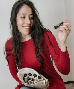 Carry Courage Creator Cork Essential Oils Bag - Cream