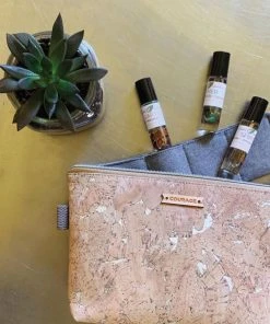 Carry Courage Accessories Creator Cork Essential Oils Bag - Silver