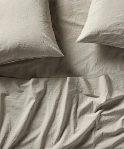 Coyuchi Crinkled Percale Sheet Set Home Goods