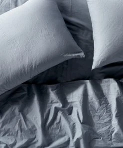 Coyuchi Crinkled Percale Sheet Set Home Goods