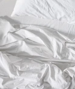 Coyuchi Crinkled Percale Sheet Set Home Goods