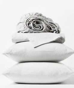 Coyuchi Crinkled Percale Sheet Set Home Goods